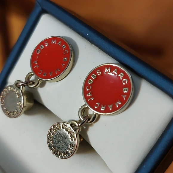 Marc Jacobs Red Enamel Earrings - Picture 3 of 5